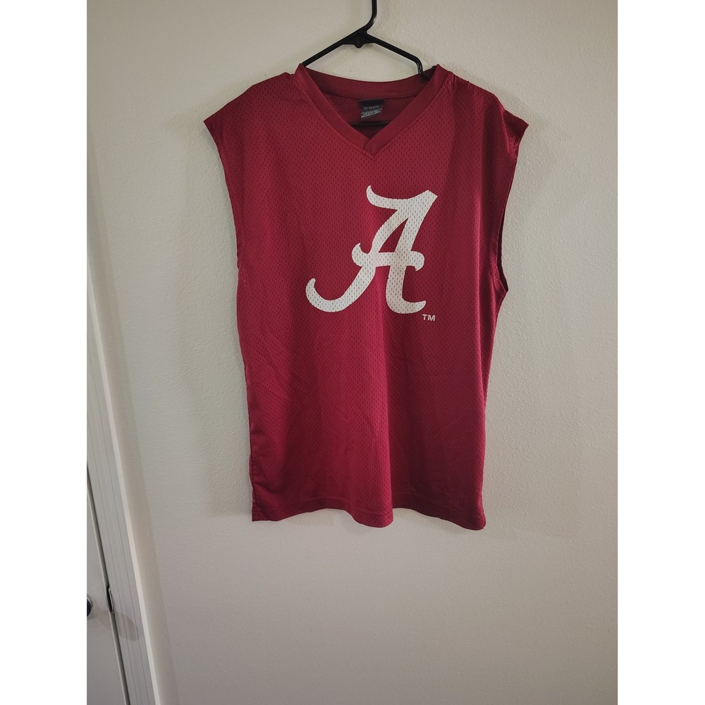Alabama Crimson Tide Pro Edge Sleeveless Mesh Jersey Top Crimson Red Large